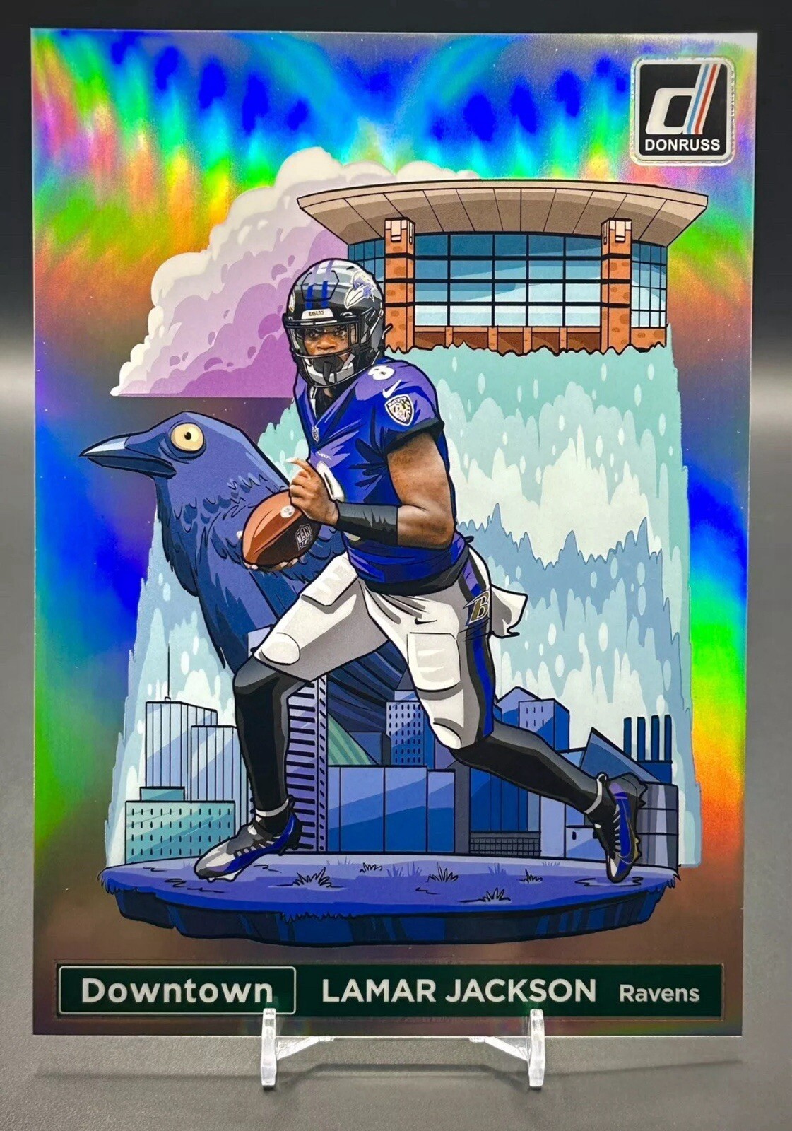 2024 Donruss Downtown Prizm JUMBO Oversize Football Cards COMPLETE SET #1-21