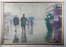Gwyneth Willitt - 1987 Oil, Liverpool Long Ago