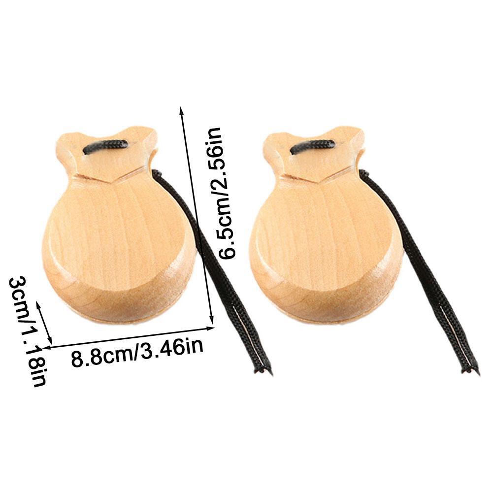 Wooden Flamenco Fancy Dress Music Natural