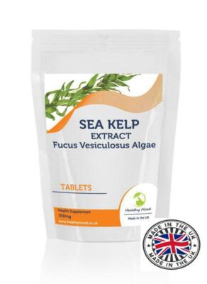 Kelp 500mg Iodine Sea 30 Tablets Healthy Mood Metabolism