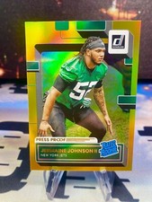 2022 Jermaine Johnson II Panini Donruss Gold Holo Press Proof Rated Rookie #358