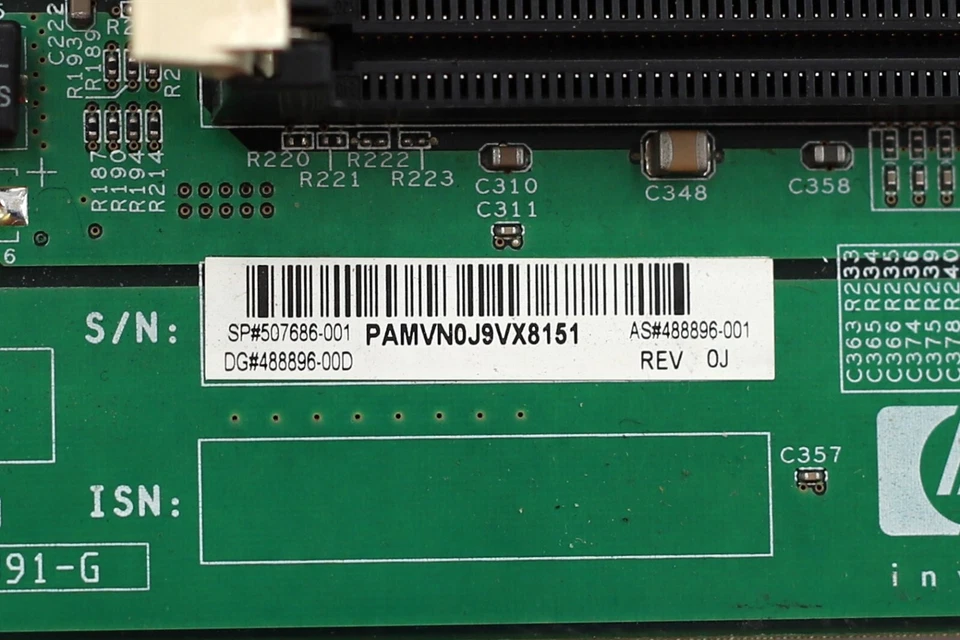 HP ProLiant DL385 G5p Dual CPU Socket Server Motherboard P/N: 507686-001 Tested - Image 4 of 4