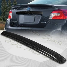 For 2015-2021 Subaru WRX STi Carbon Fiber Rear Trunk Tailgate Plate Covers Trim