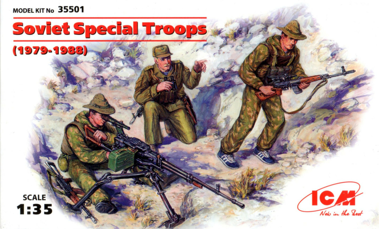ICM 35501. Soviet Special Troops / 1979-1988 Afghanistan (3). 1/35 scale Kit
