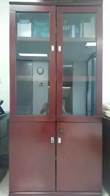 Executive Rosewood Glass Display Cabinet Cabinets Sydney City