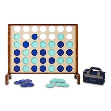 New Mega Wooden 4 Connect 4 In A Row Mega 4 Garden Game Outdoor Games BBQ Fun