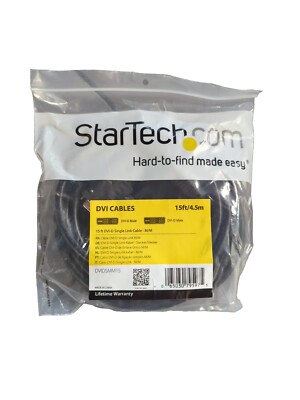 15 ft StarTech DVIDSMM15  DVI-D Single Link Cable - M/M