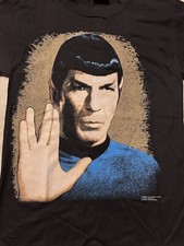 SPOCK STAR TREK T-SHIRT 1991 by CHANGERS MADE IN USA