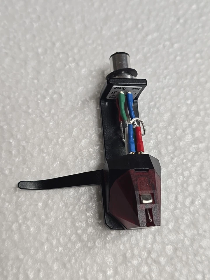 Cartucho Ortofon 2M vermelho genuíno montado em headhell preto estilo SH-4 genérico  - Imagem 4 de 4