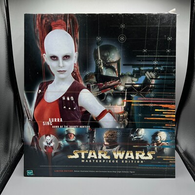 Star Wars Masterpiece Edition Aurra Sing Dawn of the Bounty Hunters Figur Buch
