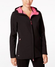 Ideology Womens Hooded Rain Jacket Noir S