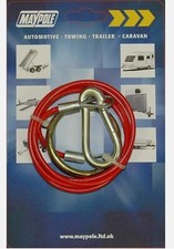 Maypole Breakaway Cable Safety Connection Between Car & Trailor Caravan