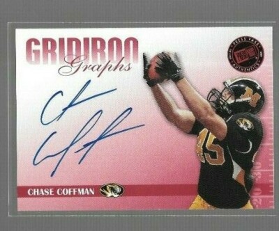 2009 Press Pass SE Gridiron Graphs Red Chase Coffman #GG-CC #'d 113/150
