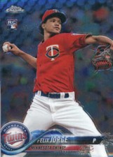 2018 Topps Chrome #127 Felix Jorge RC - NM