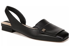 SALE 102 Franco Sarto Teagan Slingback Ballet Flats Black NWB Size 6.5