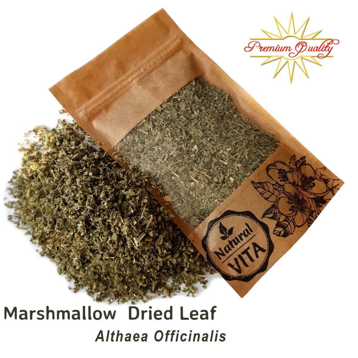 Marshmallow Leaf (Althaea) Dried Herb Leaves Premium Infusion Tea