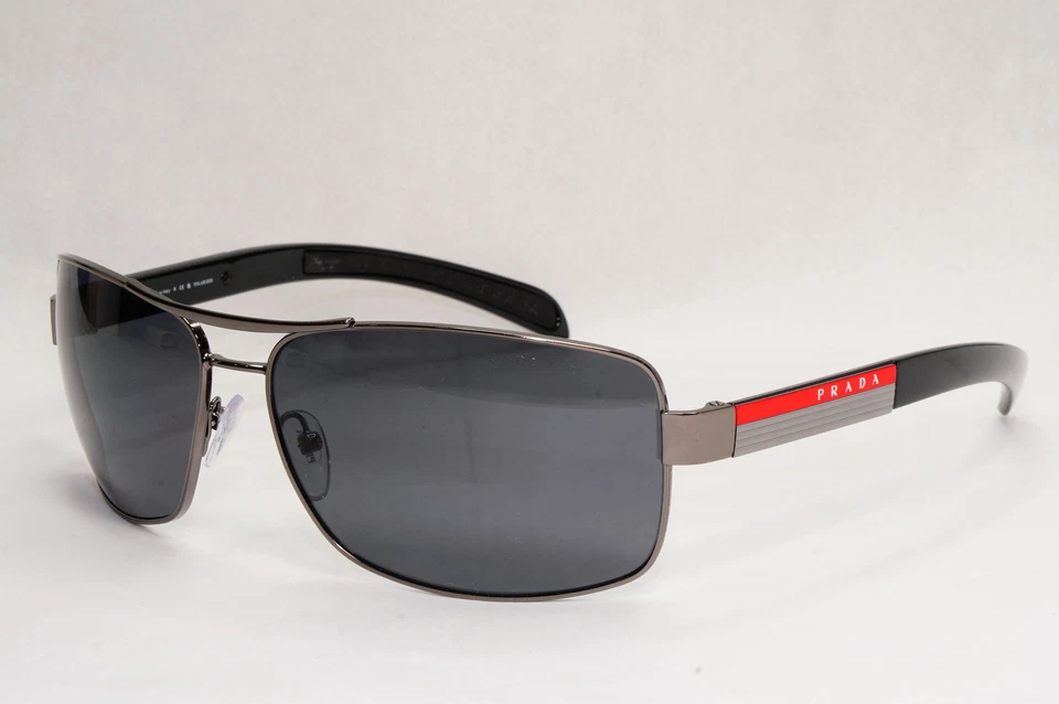 Gafas de sol Prada polarizadas navegador pistola negras gris PS54IS SPS 54I 5AV-5Z1 Foto 4 de 4