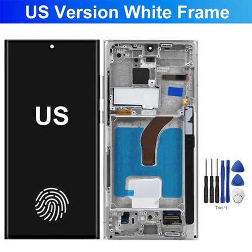 OLED Display Touch Screen Digitizer Rahmen für Samsung Galaxy S22 Ultra 5G S908 - Picture 16 of 19