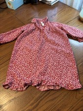 Pottery Barn Kids Girls 3T Prairie Peasant Nightgown Pajamas Flowers