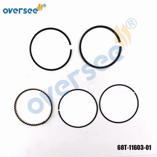 68T-11603-01-00 PISTON RING SET (STD) For Yamaha 6-8-9.9HP Outboard T9.9 F8 F9.9 - Picture 3 of 4