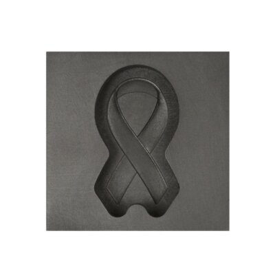 Medium Memorial Ribbon 3D Graphite Ingot Mold Silver Gold Copper Metal Casting