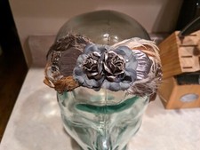 Blue Rose Gypsy Crown Headband Handmade Gypsy Hair Creations