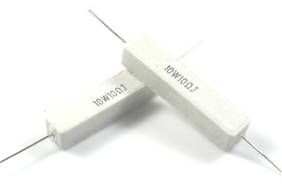 Lot De 10 Résistances Ciment 10W 1 Ohm (1R) - Tolérance 5%, Pour Circuits électroniques De Puissance