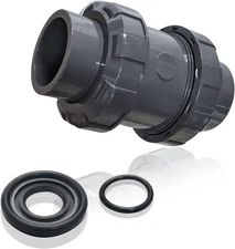 PVC True Union Check Valve, 3/4’’ Slip Swing Full Port Utility 3/4'' 