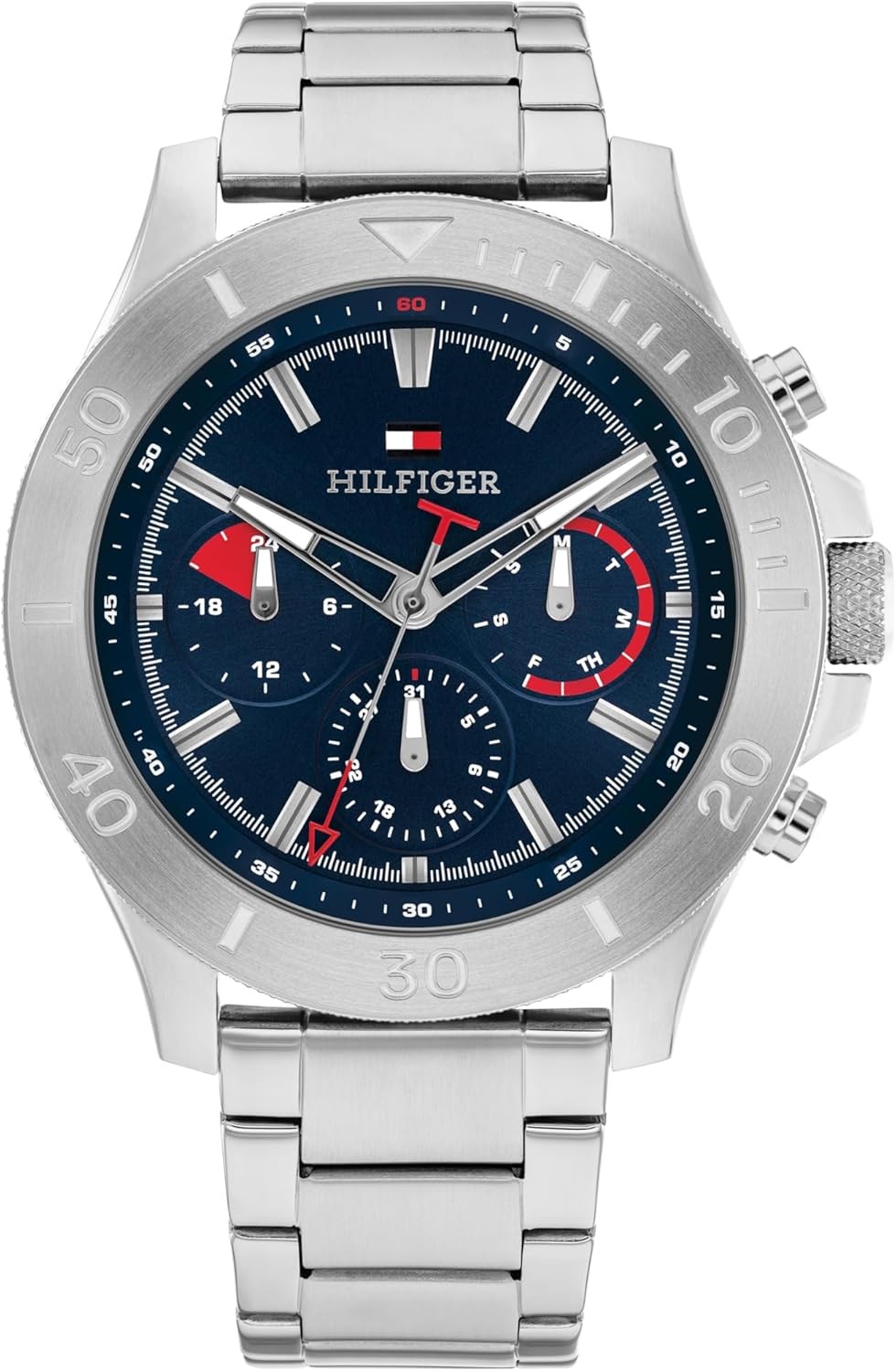 Tommy Hilfiger Men's Watch, Navy Dial, Stainless Steel Strap, 1792113 
