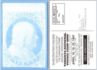 Continental Toronto National Postage Show Postcard