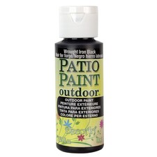 Wrought Iron Black Patio Paint 2Ounce DCP213 Outdoor Acrylic Color Craft