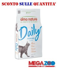 ALMO NATURE Crocchette al Pollo Daily Cat PER GATTO STERILIZZATO 12KG