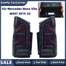 2x LED Dynamischer Rückleuchten Für Mercedes-Benz Vito W447 15-22 Schwarz Linsen