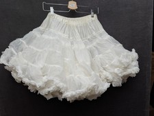 Vintage Sam's White Square Dance Petticoat Skirt Soft Ruffles Pin Up 740 S 21"
