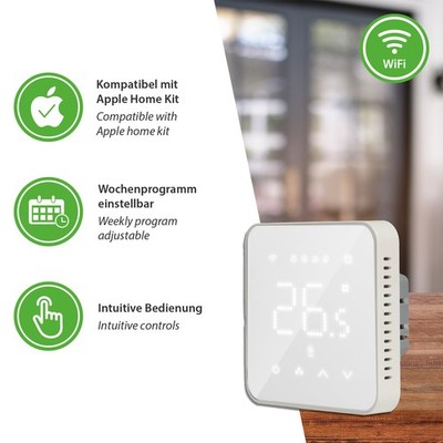 MTS200 WiFi Smart Thermostat für Apple HomeKit, Amazon Alexa, Google Assistant