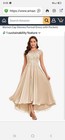 Champagne Mother of The Bride Dress/Prom/Formal Lace Appliques Tea Length — photo 1