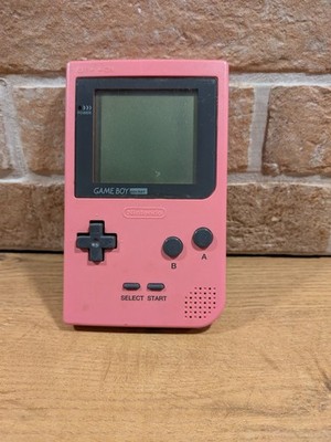 Original Nintendo Game Boy Pocket Pink (MGB-001)   Leichter LCD Burn