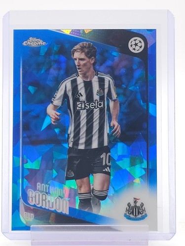 ANTHONY GORDON 2025-26 TOPPS CHROME UEFA SAPPHIRE REFRACTOR #159 Q5997