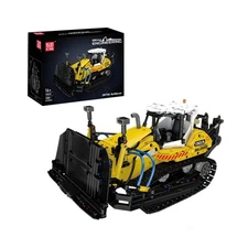 Mould King 19019 PR756 Bulldozer Pneumatic Engineering Construction Building Set