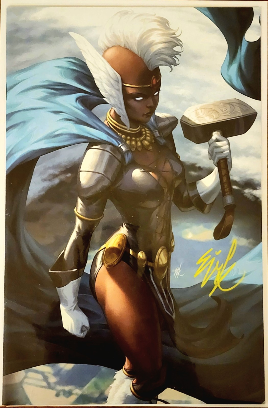 🌩Storm #8 - 1:50 RATIO Signed By Ejikure Virgin Variant  w/COA NM+ 🌩 🔥 !!!