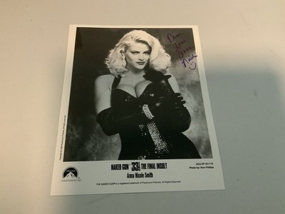 Anna Nicole (deceased) Signed Photo. Inscribed To Dave.