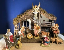 Fontanini Nativity CRECHE & FIGURES 13 Piece 7.5" Scale Set w/ Boxes 54802