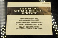 NO GAME- Nintendo Consumer Information Precautions Booklet Manual NES-USA/Can-2