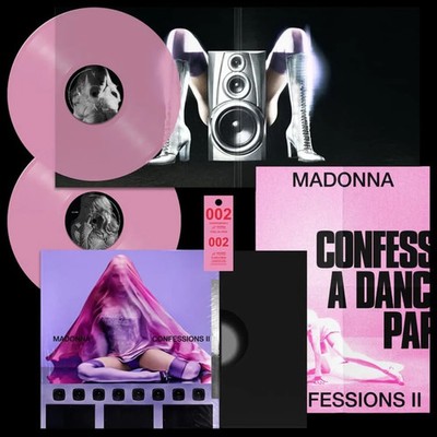 Madonna Confessions II Ltd Translucent Pink Pink Vinyl + 3 Tracks Sealed NEUWERTIG
