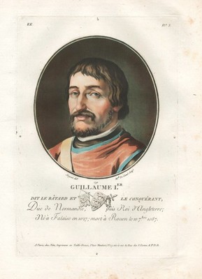 William I, Count of Burgundy Portrait Schabkunst Mezzotint etching 1791