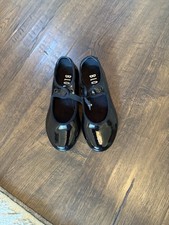 Girls Bloch Tap Dance Shoes Size 9W Black