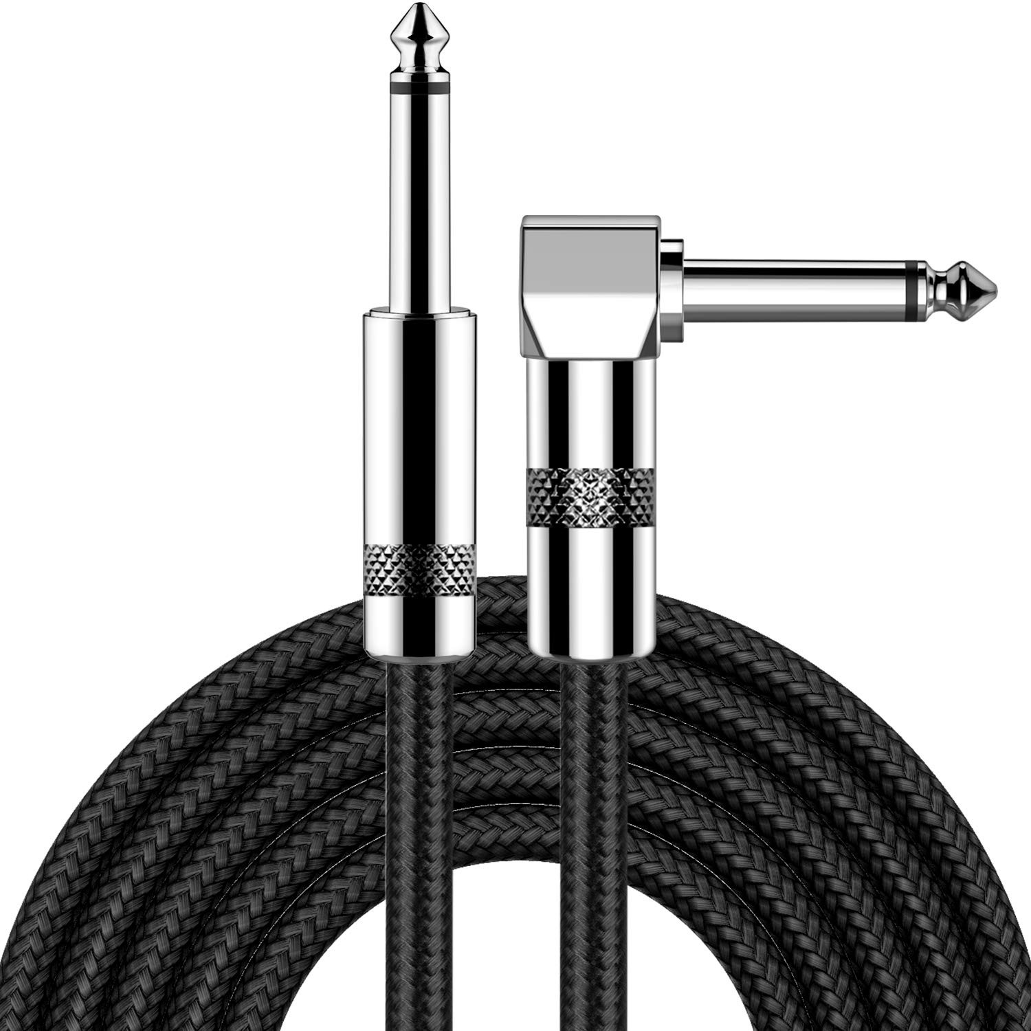 Guitar Cable 20 ft Electric Instrument Cable Bass AMP Cord 1/4 Straight to St...