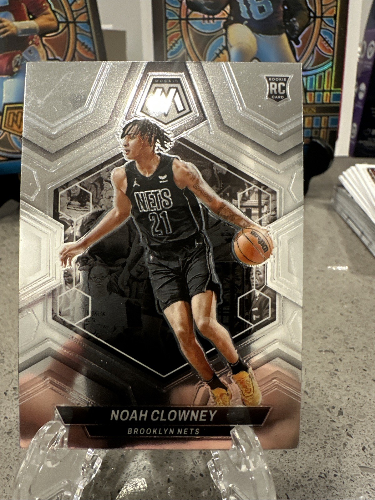 2023-24 Panini Mosaic Rookies Silver Prizm Noah Clowney #250 Rookie RC