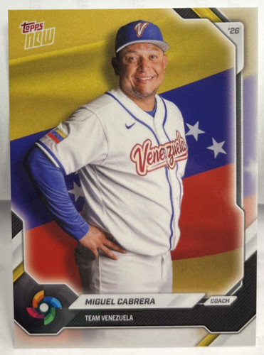 2026 Topps Now World Baseball Classic Team Venezuela #VEN11 Miguel Cab
