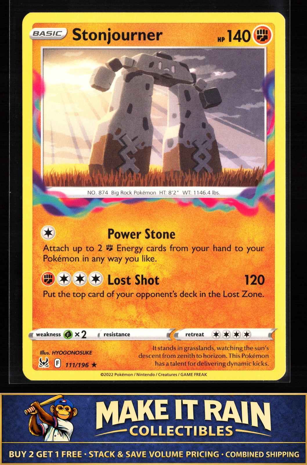 Stonjourner SWSH11: Lost Origin #111/196 Pokemon